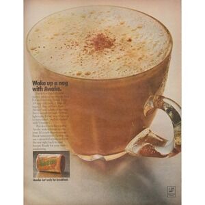 Birds Eye Awake Wake Up a Nog Vintage Food Advertising Magazine Print Ad 1970